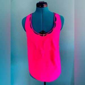Trina Turk Silk Racerback Tank Top